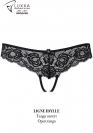 Luxxa BLAUER STRASS OFFENES TANGA 3